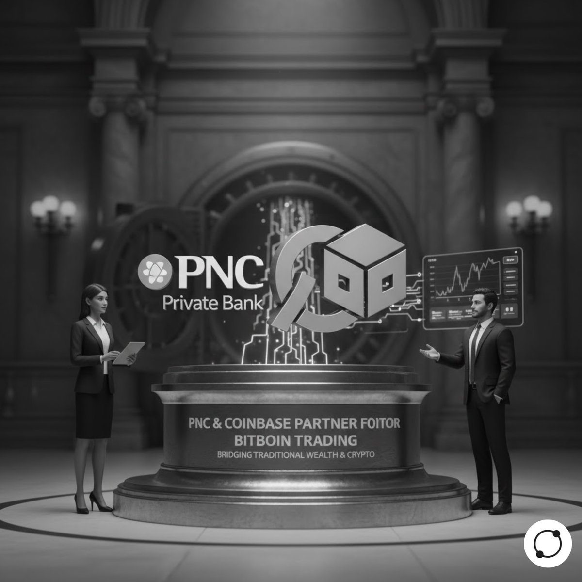 One of the largest private banks in the U.S., PNC Private Bank (over $400 billion AUM), is officially teaming up with Coinbase to offer Bitcoin trading to clients a major step in bringing crypto deeper into traditional wealth management.

#CryptoNews #Bitcoin #Coinbase #PNC
