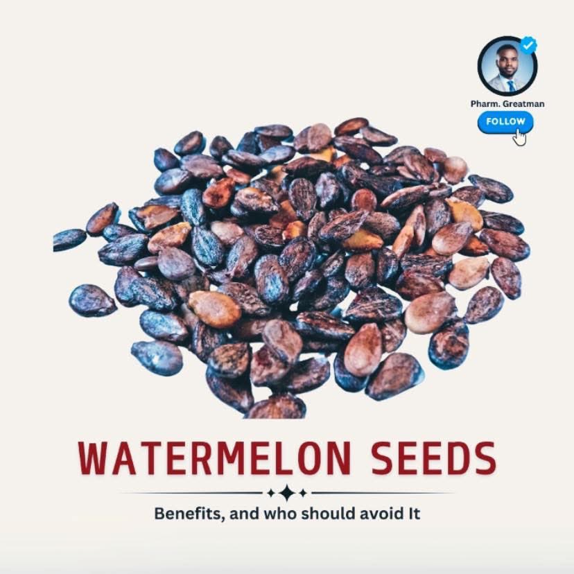 OGreat6's tweet image. HEALTH BENEFITS OF EATING WATERMELON SEEDS

The next time you enjoy a slice of watermelon, remember to save the seeds and give them a try

This is why you should eat watermelon seeds, and who should not bother trying 

Watermelon seeds often get thrown away, but they’re actually…