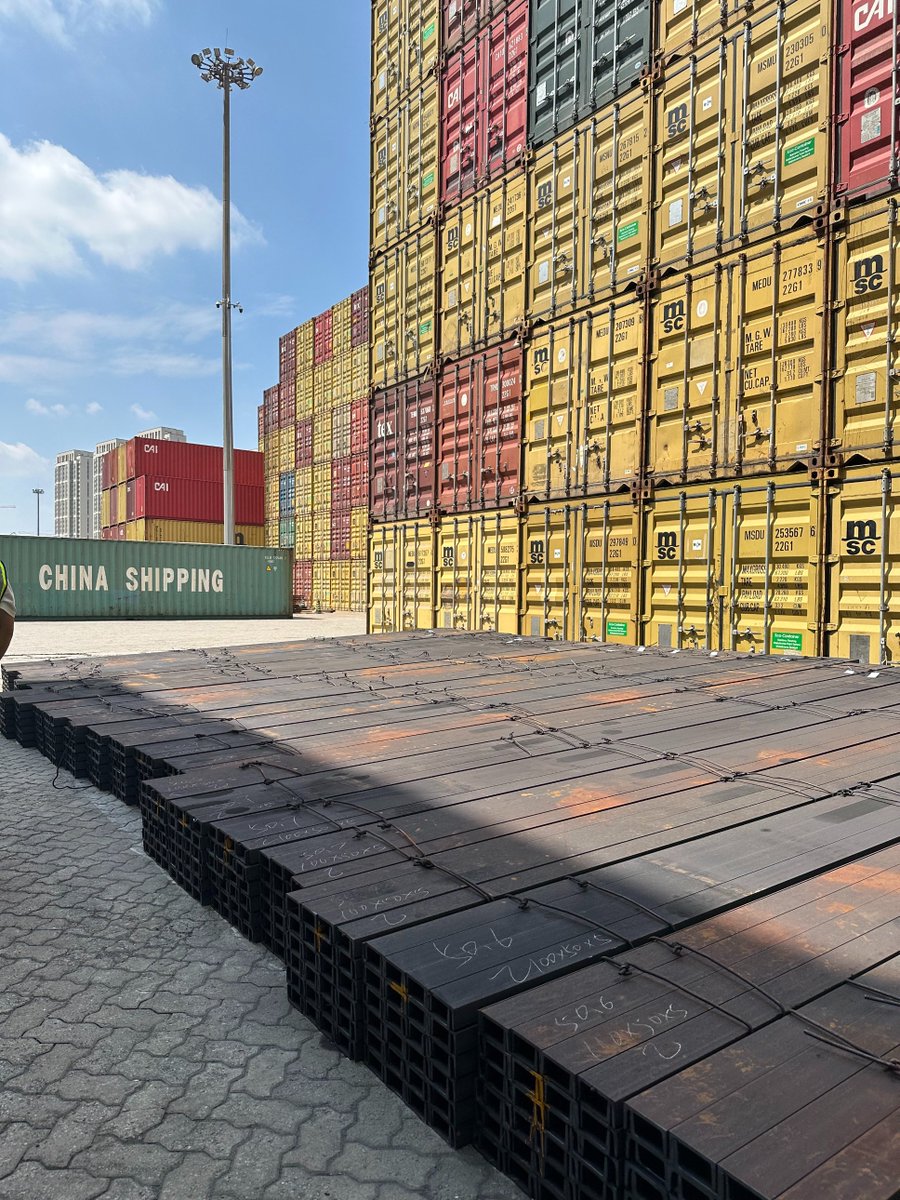 lindagn010's tweet photo. Urgent sale: 50 tons hot-rolled channel steel (JIS S235JR) in stock, Tangshan China. Size 100×50×5×7.5×6000mm (9.36kg/m). Price < USD500/ton. Advance deposit or 100% L/C at sight. Inspection SGS/BV allowed. Immediate loading#Steel #HotRolled #ChannelSteel #SteelExport #ChinaSteel https://t.co/CoDyk1o4xF