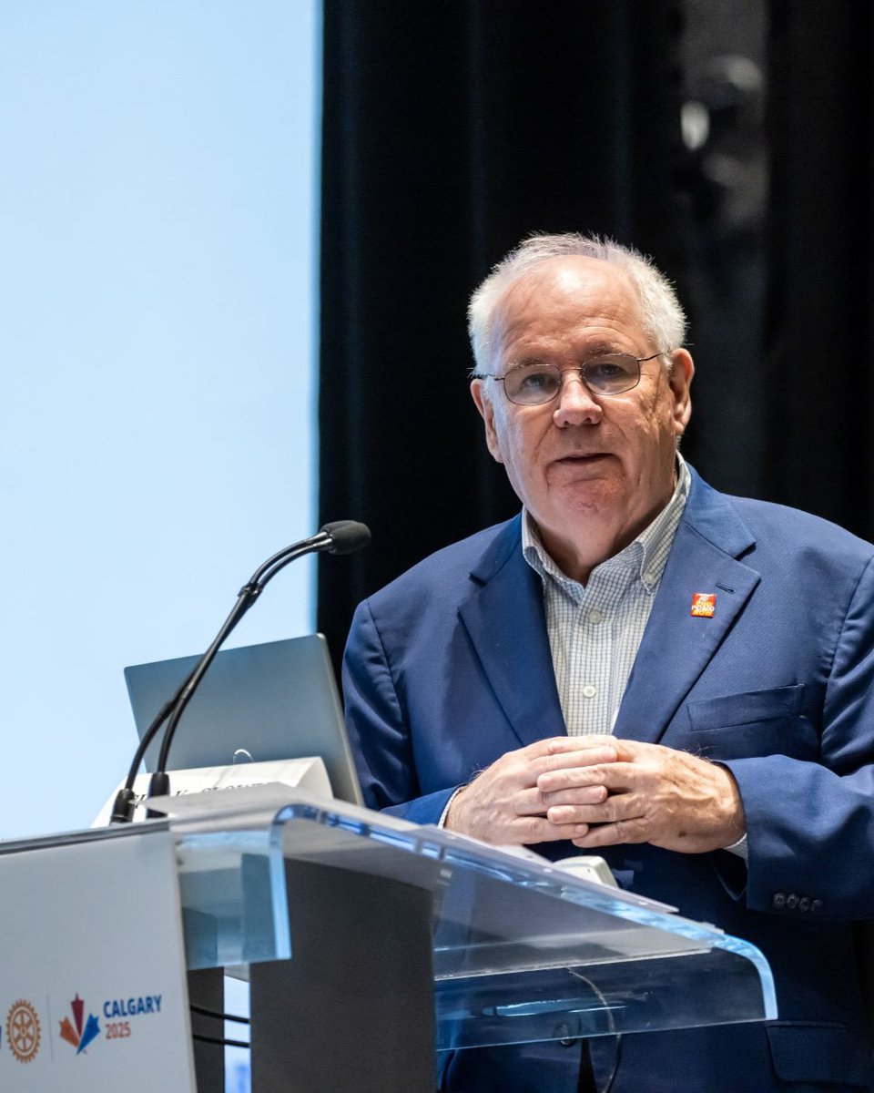 Rotary's tweet image. Rotary’s Michael McGovern has been named chair of the Global Polio Eradication Initiative’s Polio Oversight Board starting January 1, 2026. It's the first time a Rotary rep will lead the board! 🌍👏

Learn more: on.rotary.org/48Z7EEu