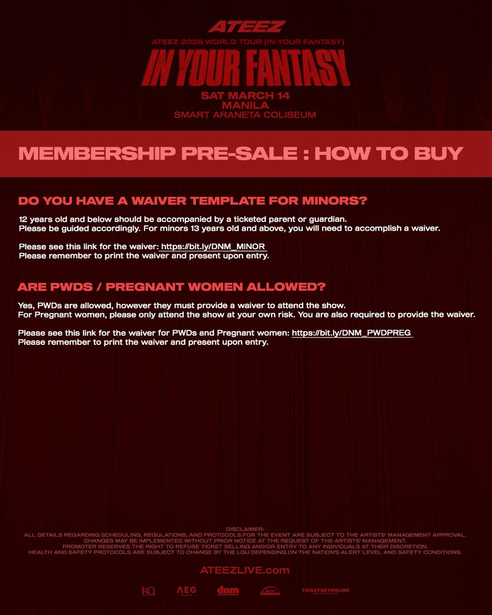 Here is the continuation FAQs for membership pre-sale.

#ATEEZ #WORLD_TOUR #In_Your_Fantasy #에이티즈 #InYourFantasy_MNL