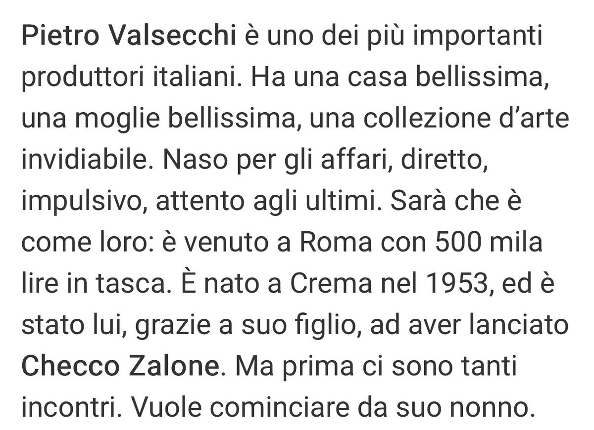 ⁦<a href="/Corriere/">Corriere della Sera</a>⁩ possiamo renderci conto che nel 2925 dire “ha una moglie bellissima” in mezzo a una casa e a una collezione d’arte, tipo proprietà, fa venire il voltastomaco?