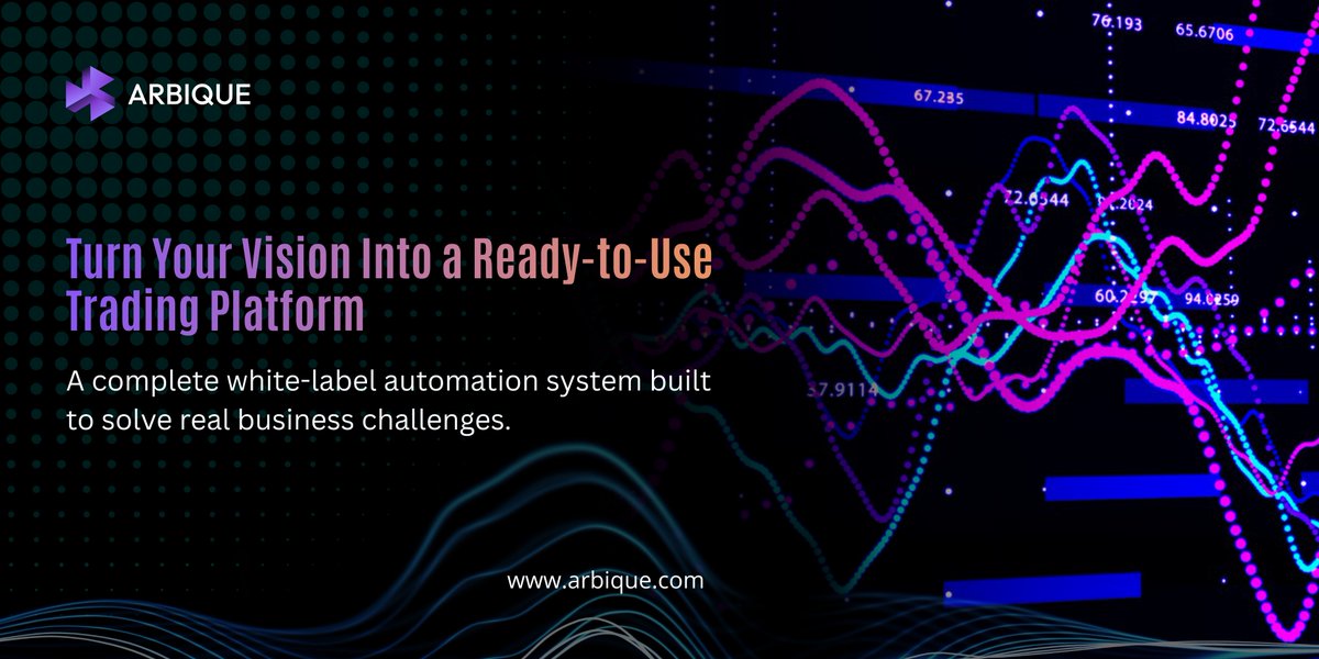 OfficialArbique's tweet image. 🚀 Launch your own crypto automation platform—fast.

With Arbique’s White-Label Solution, you get a ready-made, secure, and scalable trading system powered by Hybrid DCA.

No development. No maintenance. Just plug, brand, and go live.

#Arbique #WhiteLabel #Fintech #Crypto