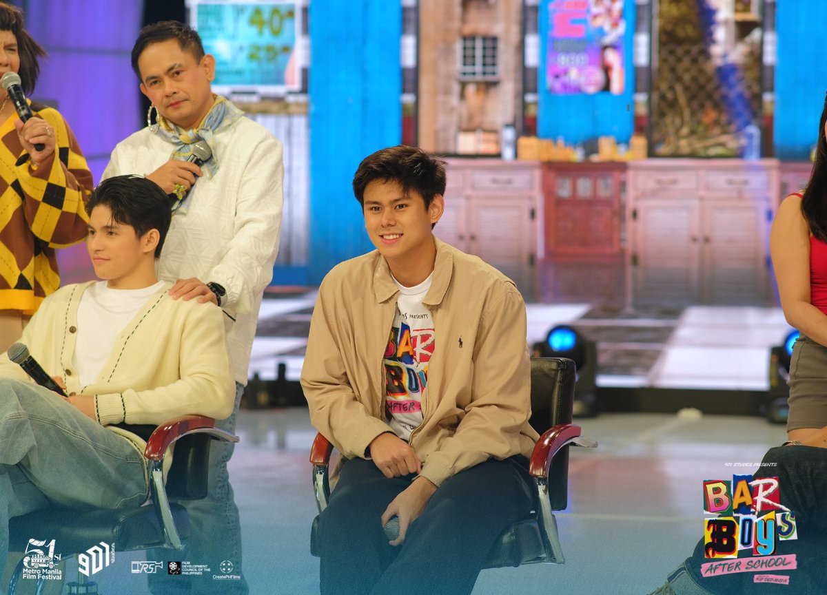 BarBoysMovie's tweet photo. Maraming salamat, mga kaBARkada, for tuning in to TIKTOCLOCK! We hope you enjoyed the good vibes with our very own, Bryce Eusebio!

To catch more of the Bryce, watch Bar Boys After School this December 25, in cinemas near you. 🎬😉

See you all sa mga sinehan! 

#BarBoysAfterSchool #MMFF2025