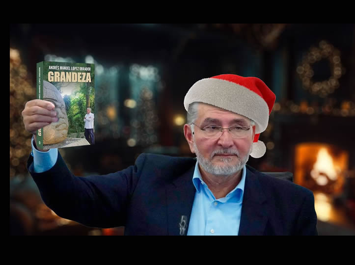 Adán Augusto López ‘se disfraza de Santa’: Regala en el Senado más de 17 mil tomos del nuevo libro de AMLO dossierpolitico.com/2025/12/10/ada…