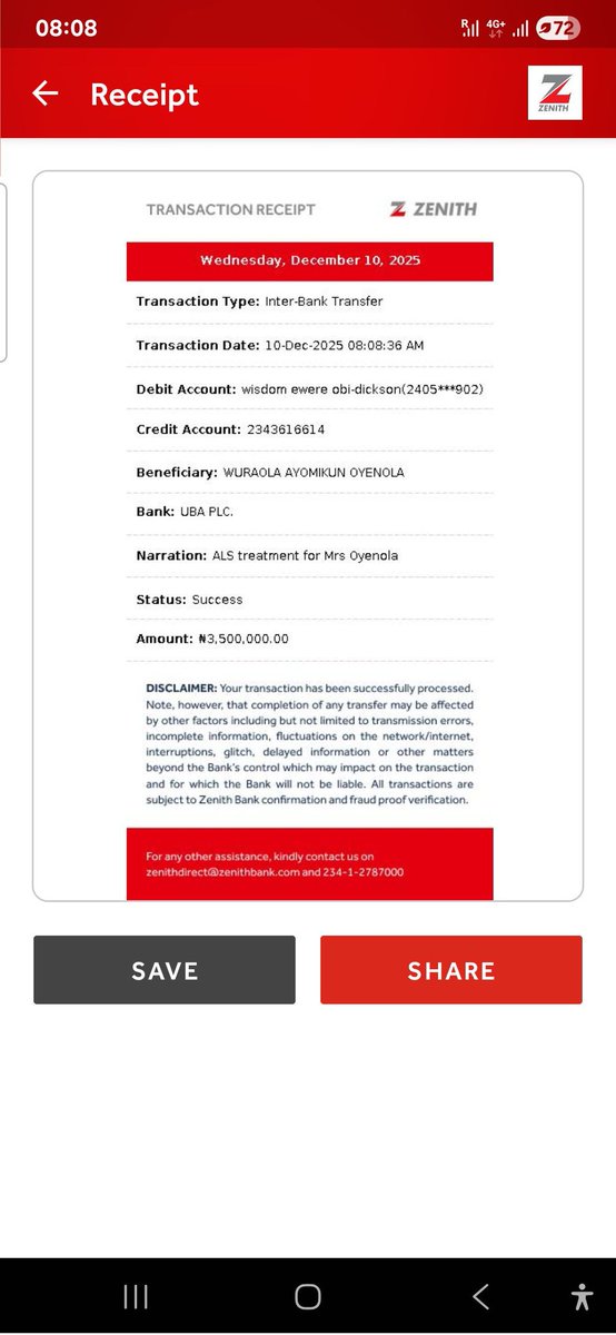 Wizarab10's tweet image. Wuraola, thank you for looking after your mom. Here is the balance for her treatment. Thanks to every donor and the public who drew attention to this.

God&apos;s blessings 🙏🏾