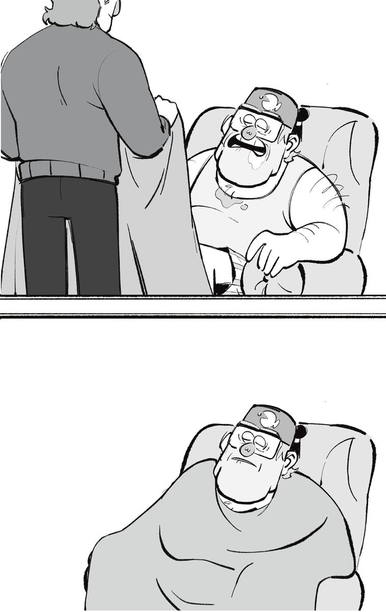 Casarole76's tweet photo. Im sick with a sinus infection and needed some comfort 🥺
(4/7)
#GravityFalls #fordpines #stanpines https://t.co/xlylLGTfU5