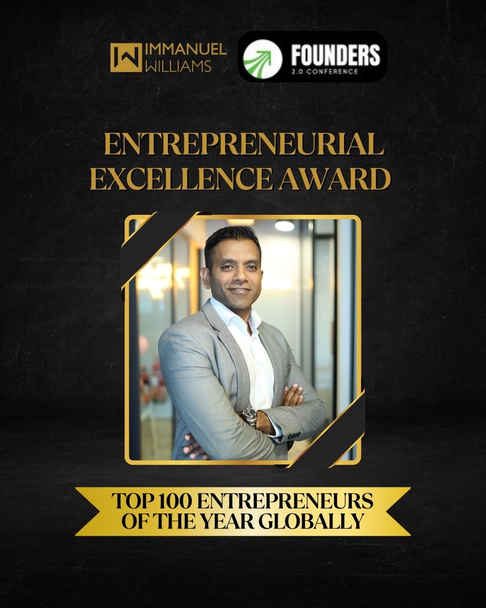 immanuel_wills's tweet photo. ✨ This award represents countless early mornings, difficult decisions, and an unwavering commitment to growth.
True entrepreneurship isn’t about the awards- it’s about the impact.
#Founders2Conf #Founders #Dubai  #Entrepreneurs  #ScaleWithStrategy
#FounderLeadership  #Marketing https://t.co/pto3ViEgP4