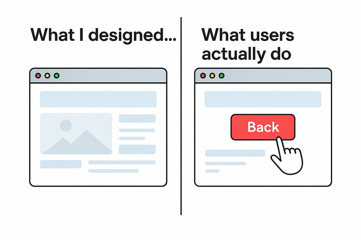 TestadyCom's tweet image. وقتی فکر می‌کنی مسیر کاربر واضحه… 
تا وقتی #تست_کاربردپذیری شروع بشه

#usability_test
#Testady
#UX