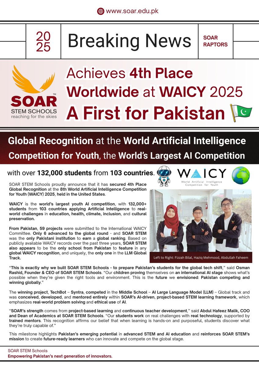 SOAR STEM Schools System tweet media