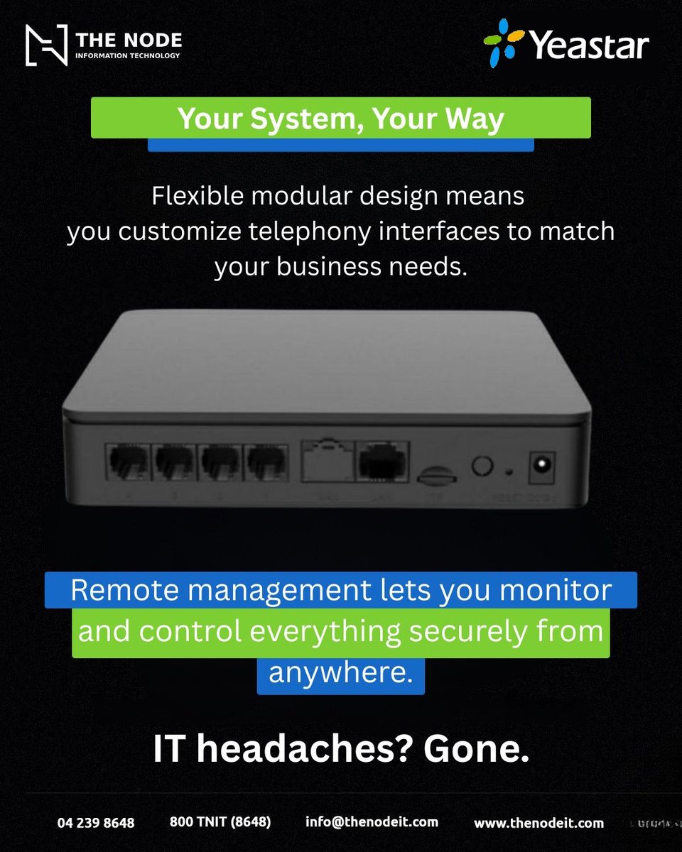 thenodeit's tweet photo. Transform your office communication with the Yeastar S20 stand-alone PBX.

Contact us at:
Toll-Free: 800-TNIT (800 8648)
📧 info@thenodeit.com
🌐 https://t.co/bIoPfmAItr

#Yeastar #TechInnovation #PBX https://t.co/SukubDbUGX