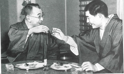 木村義雄十四世名人と升田幸三実力制第四代名人 陣屋のあとだけどさ