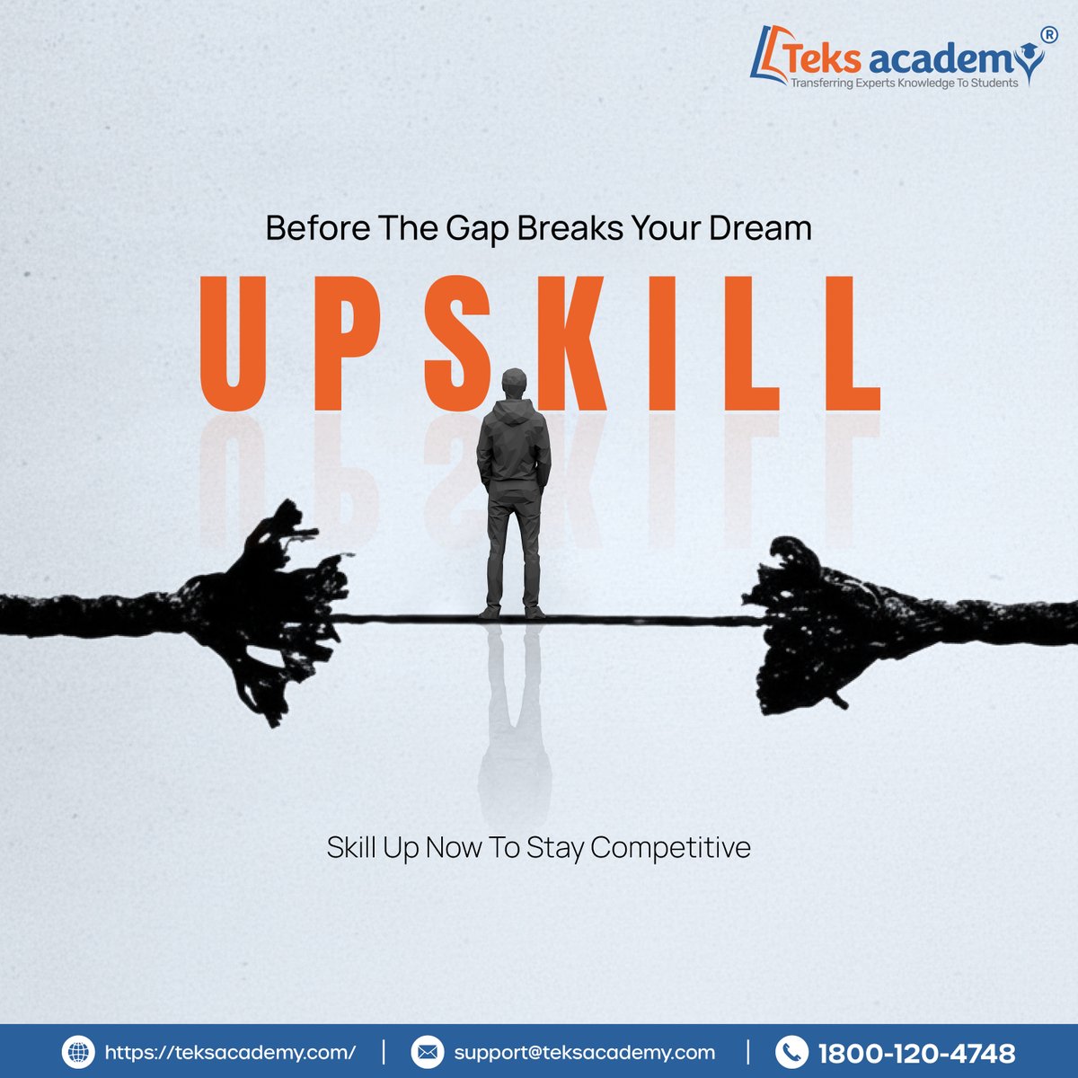 TeksAcademy's tweet image. Close the gap. Strengthen your skills.
Upskill today and stay competitive in tomorrow’s job market
#CareerGuidance #TeksAcademy #StudentSuccess #EducationInstitute #courses #OnlineLearning #ITTrainingInstitute #PlacementSupport #TrainingAndPlacement #TechCourses #ITCareer #EdTech