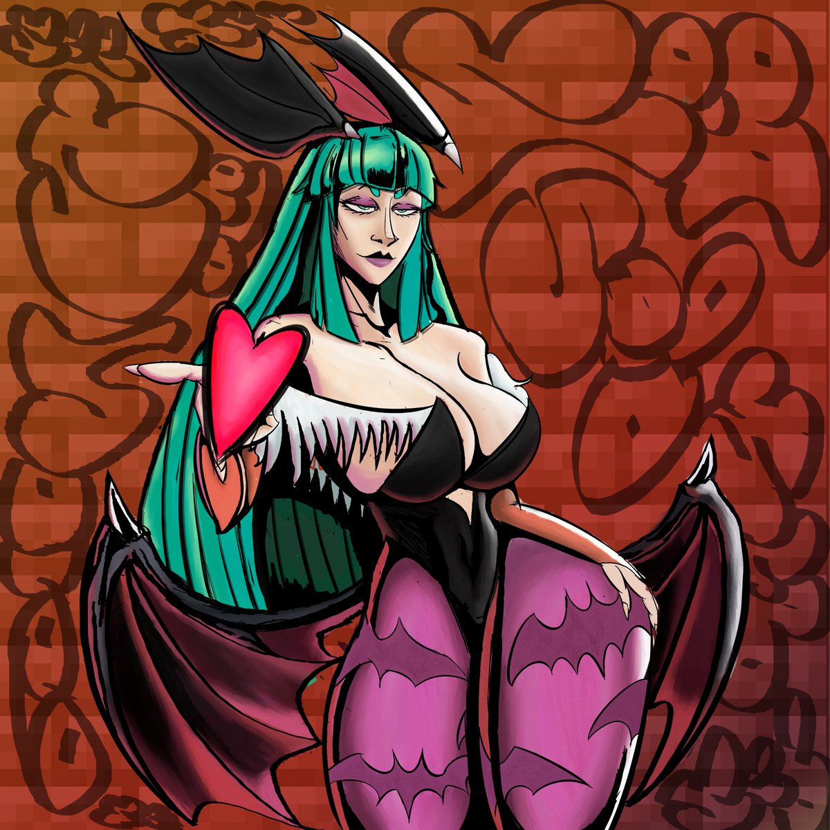 bonesfromvenus's tweet photo. MORRIGAN FROM DARK STALKERS https://t.co/do9RmSrfuq