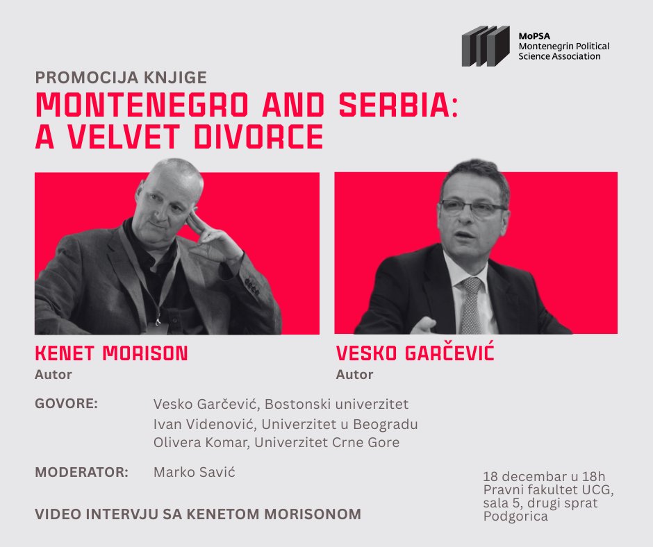 MoPSA - Montenegrin Political Science Association tweet media