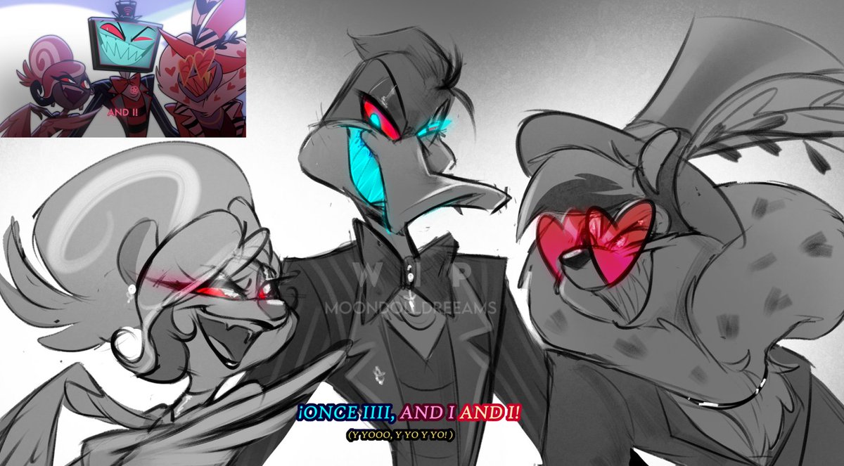WIP - Once We Get Up There ✨
ya tengo una carpeta llena de wips jalsjaksjdalkjd, se atraso unos trabajillos asi que disfruten este pedazo de scena de una de mis Favorite Songs!
#HazbinHotel #Looneytunes #Animaniacs #Vees #Valentino #Vox #Velvette