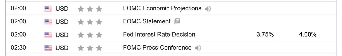 robbie_jeo's tweet image. FED RATE DECISION TOMORROW
The Fed will announce its interest rate decision tomorrow!

Forecast: 3.75% (prev 4.00%).
This will impact liquidity, and move crypto, stocks, and USD fast.
 
If they cut… are we pumping or dumping?