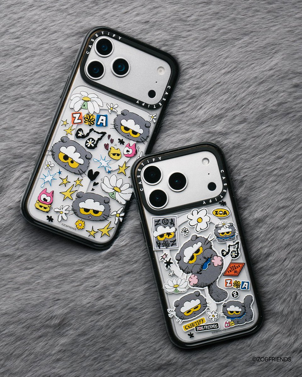 ZO&FRIENDS × CASETiFY ZOAパスポートケース 不器用だからこそ完璧な仲間たち、ZO&FRIENDS！ ZOA、A&NE、AKIZAKIが