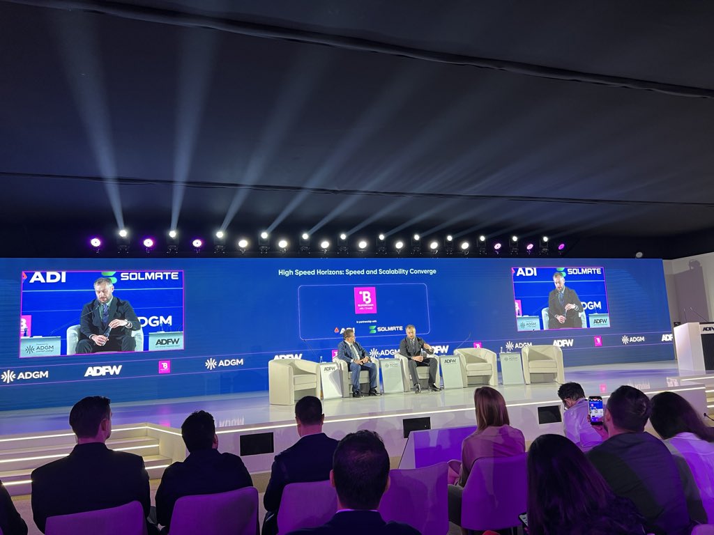 Great to be on stage with @solana founder @toly at @ADFinanceWeek  @ADGlobalMarket #SOL #SolanaRising