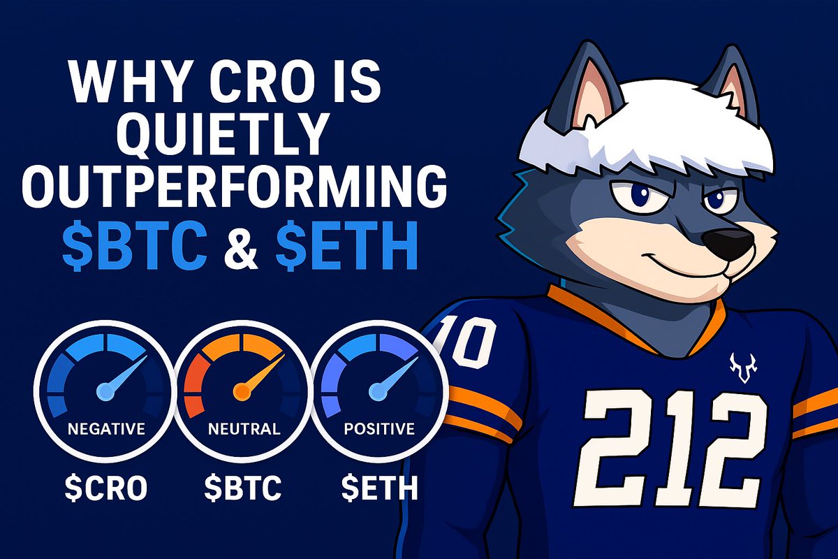 “Why $CRO Is Quietly Outperforming Market Sentiment While $BTC &amp; $ETH Fight the Macro Storm” 🧵