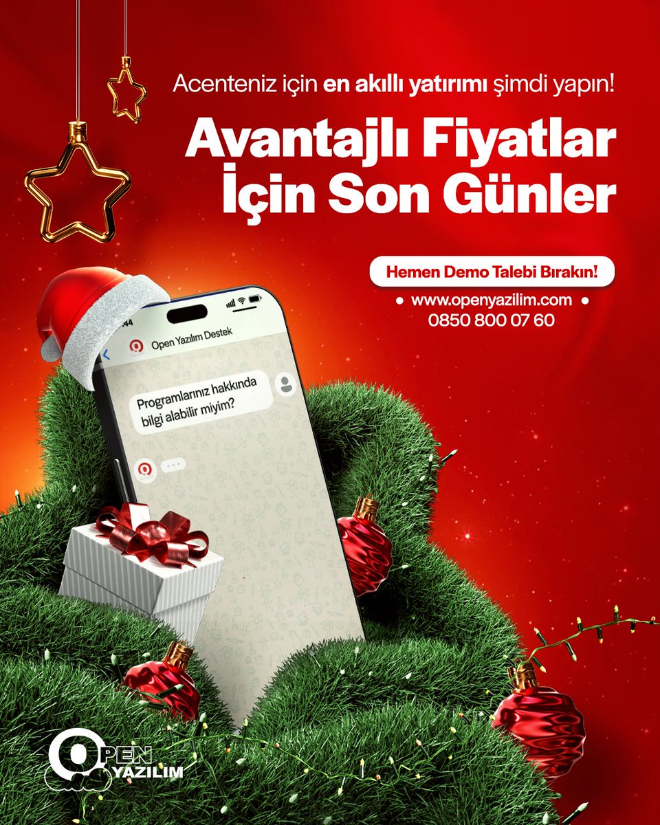 Avantajlı fiyatlar için sayılı günler! 🤩
👇🏻 Ücretsiz DEMO Talebi İçin 👇🏻
📌 openyazilim.com
📱 0850 800 07 60
•
•
#openyazılım #dijitalsigorta #sigorta #sigortacılık #acenteyönetimi #sigortaacentesi #sigortabrokeri #hızlıteklif #yılsonukampanyası #acenteyazılımı