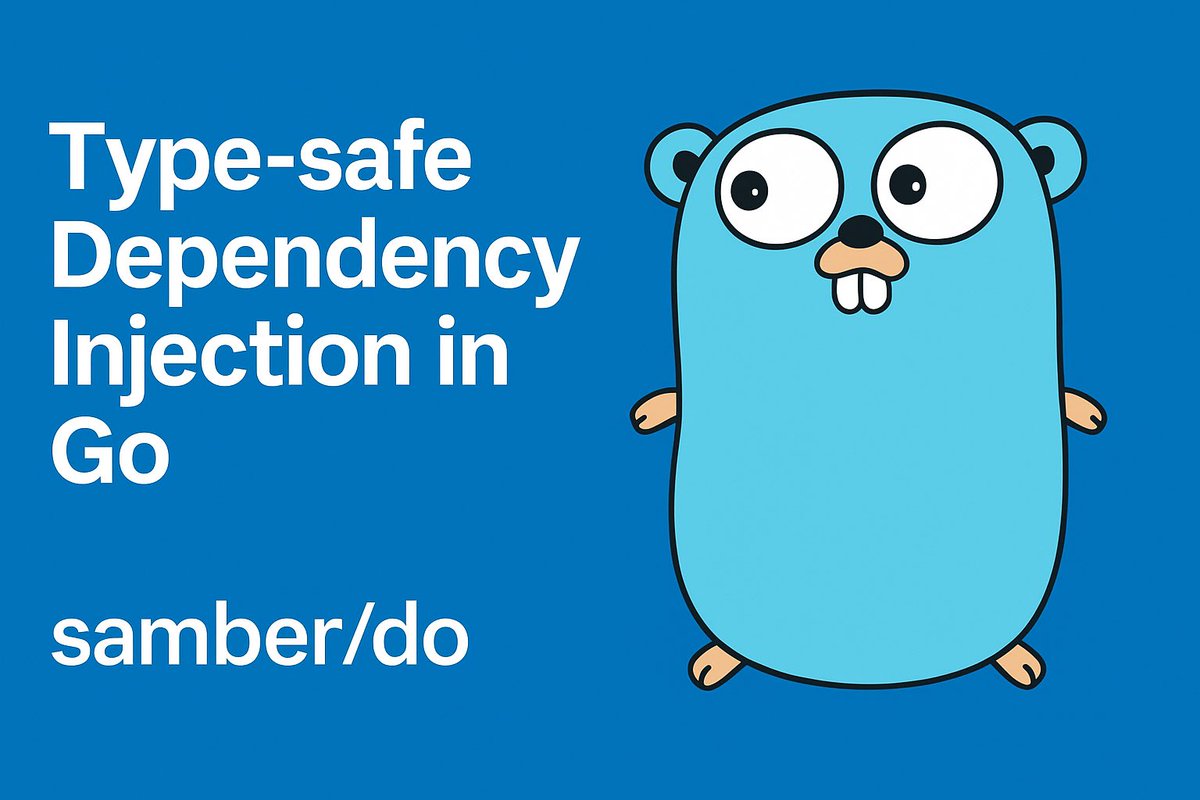 brk0v's tweet image. Dependency Injection in Go. 
Tired of code generation and runtime panics?

Meet samber/do - a dependency injection library that’s:
✅ Type-safe (generics, no reflection)
✅ Easy to wire &amp;amp; reason about
✅ Health checks &amp;amp; graceful shutdown

Repo: github.com/samber/do
#go #golang