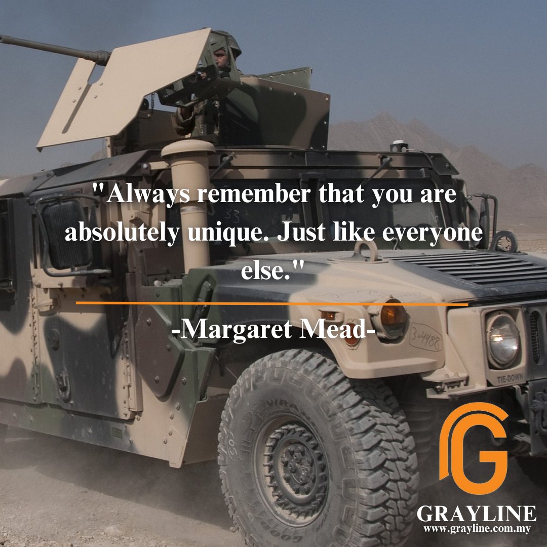GraylineDefence's tweet photo. "Always remember that you are absolutely unique. Just like everyone else." – Margaret Mead
 _________________________________
 
 Check us out at:
 https://t.co/PK4JM3WzlH
 #GraylineDefence #kualalumpur #Grayline #military #defence #tdm #tudm #tldm #atm #malaysia #pdrm #maritime https://t.co/E8FCrFRr3o