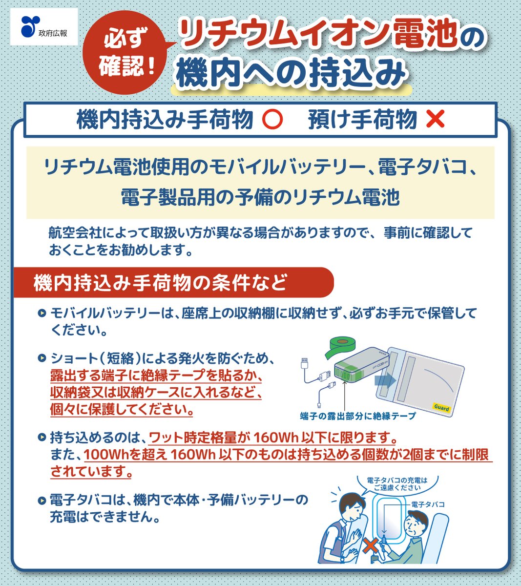 モバイル バッテリー 飛行機 持ち込み