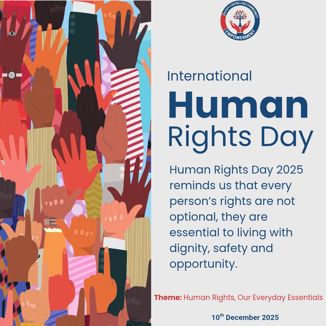buyeti19575's tweet photo. Happy #HumanRightsDay2025!
As we come to the end of the 16 Days of Activism against #GBV campaign today, we are reminded that this last dsy of #16DaysOfActivism2025 is not the end, the fight for human rights continues every single day.
#BUCECO https://t.co/T5Kv0FhKeO