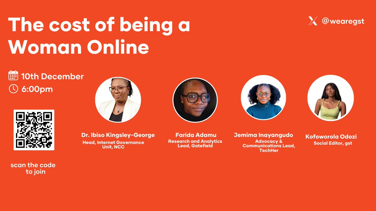 The internet is a powerful tool, but for many women, it comes with a hidden price tag. From harassment to the gender data gap, navigating digital spaces requires resilience and policy change.

Join us on X spaces today as we unpack "The cost of being a woman online.