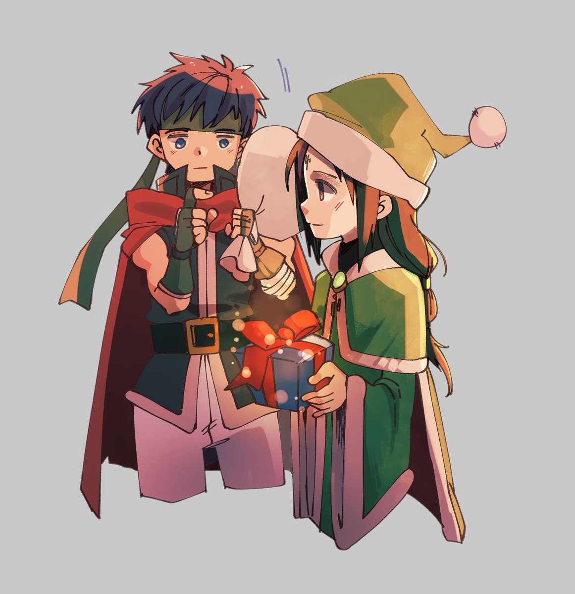 sagedcharm's tweet photo. ikesoren christmas boys 
(rough doodle) https://t.co/2hlfhGZyTh