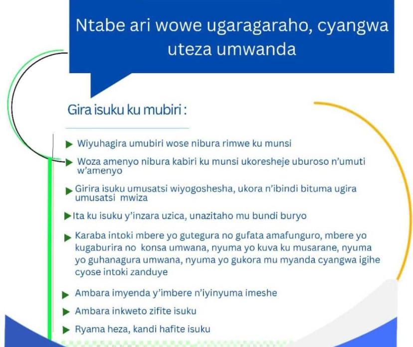isuku ikwiye kuba bimwe mu biranga umunyarwanda aho ari hose.
#isukuhose 
#OralHealth