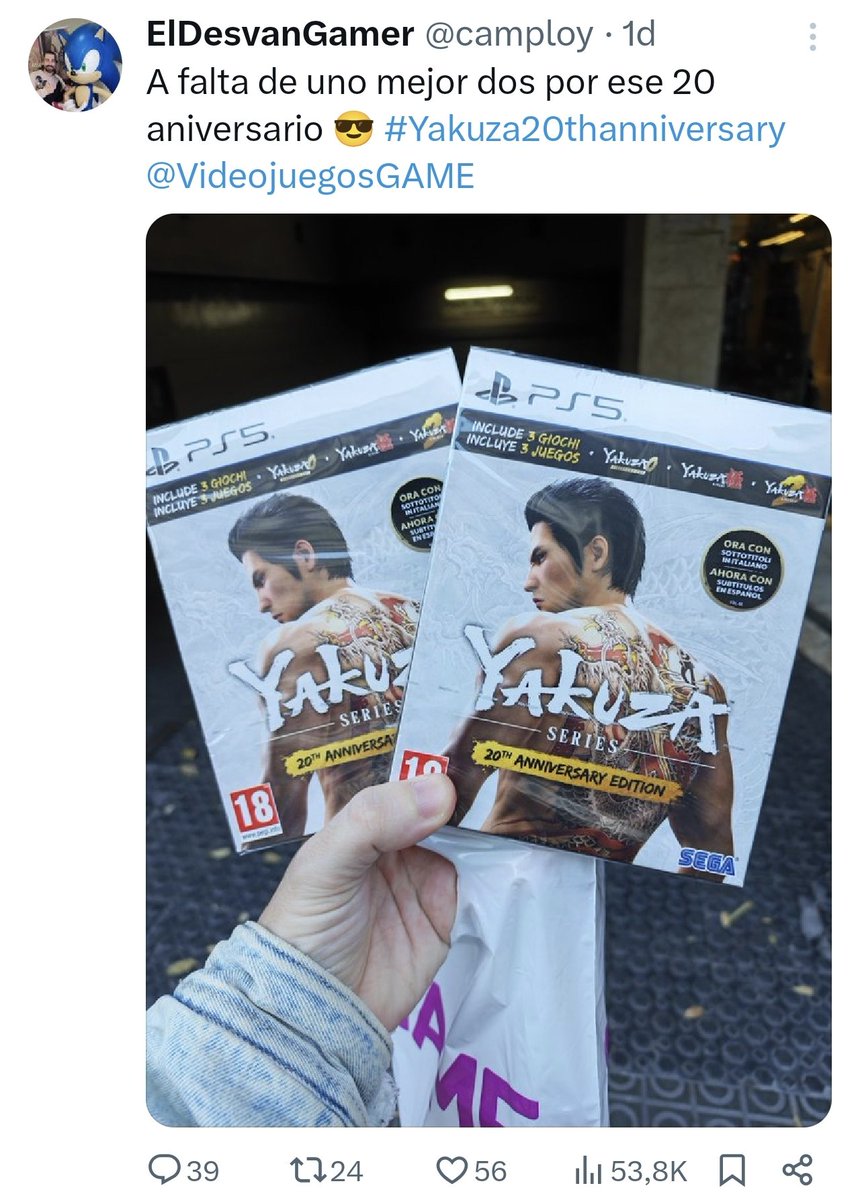 camploy's tweet image. Que alguien reciba insultos, amenazas y otras lindezas porque pudo comprar dos copias del #Yakuza20thanniversary me hace reafirmar que muchos "gamers" con pelos en los huevos o en el coño aún no ha pasado la infancia  mental.

Sois más tontos que una ameba.

#FelizMiércoles