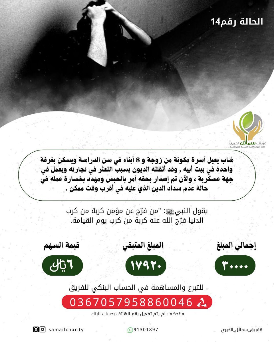 SamailCharity's tweet photo. تحديث الحالة رقم 14 https://t.co/bhOfg2av1Q