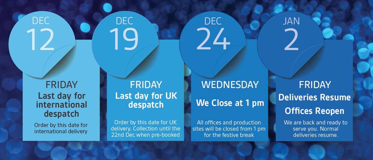 KnightGroupLtd's tweet image. Planning Q1 production? 

⚠️ IMPORTANT: International Dispatch Deadline this Friday

✈️ Our last international dispatch: 12 Dec
📦 Last UK dispatch: 19 Dec
🏭 Closed 24 Dec–2 Jan

Get in touch now  bit.ly/3UYavpF
#SupplyChain #NickelAlloys #PrecisionMetalsServiceCentre
