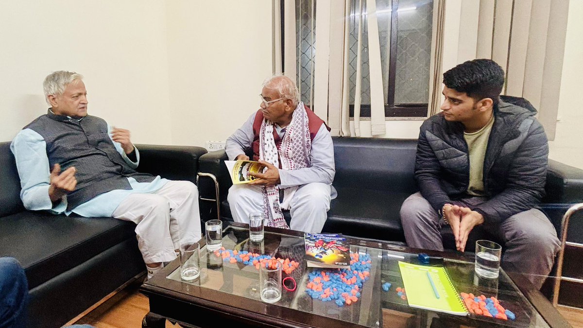 A recent meeting with Shri Madan Dilawar Ji, Hon’ble Cabinet Minister for School Education, Panchayati Raj and Sanskrit Education, and Shri Ravi Kumar Iyer Ji focused on enhancing scientific content in school education.