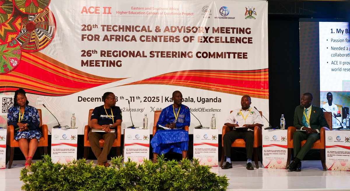 umu_nkozi's tweet photo. Day 2 showed the power of #research &amp; innovation.

#UMU’s former PhD student, Abdoulaye Fofana Fall, shared his journey at the Innovation &amp; Impact Showcase, highlighting early learning, borderless education, and research for development.

Ready for Day 3.
 #ACEII #Innovation https://t.co/WfLp83we3q
