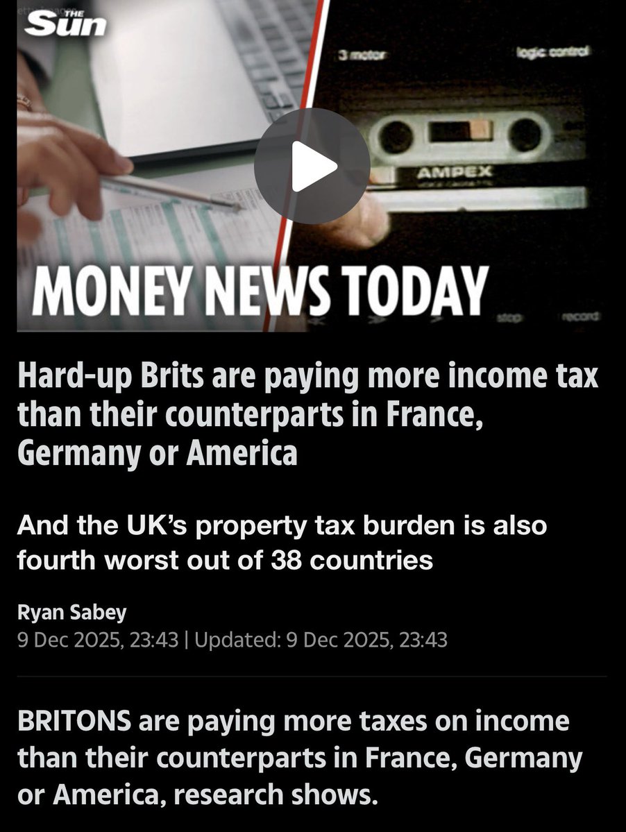The Sun spent years flogging Brexit… now it’s shocked that Brits are paying the highest taxes in decades.

When you shrink the economy, strangle trade, wipe out investment and hand the country to a US-style deregulation experiment, guess what happens?

Revenues collapse and
