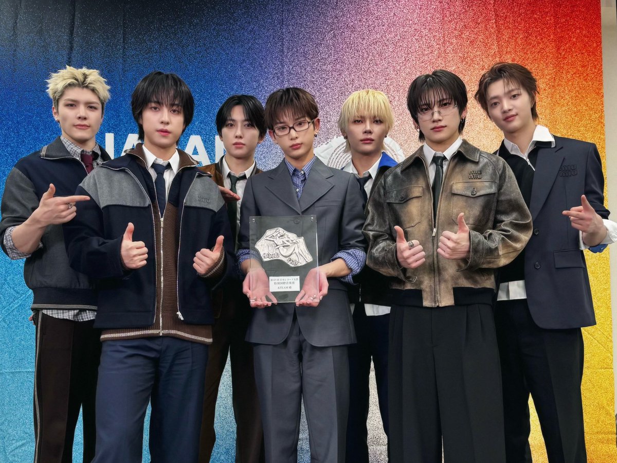 حصلو اندتيم على جائزة"الموسيقى الدولية الخاصة"في الدورة ٦٧ من جوائز اليابان الموسيقية لعام ٢٠٢٥🙏🏻🤍🤍!