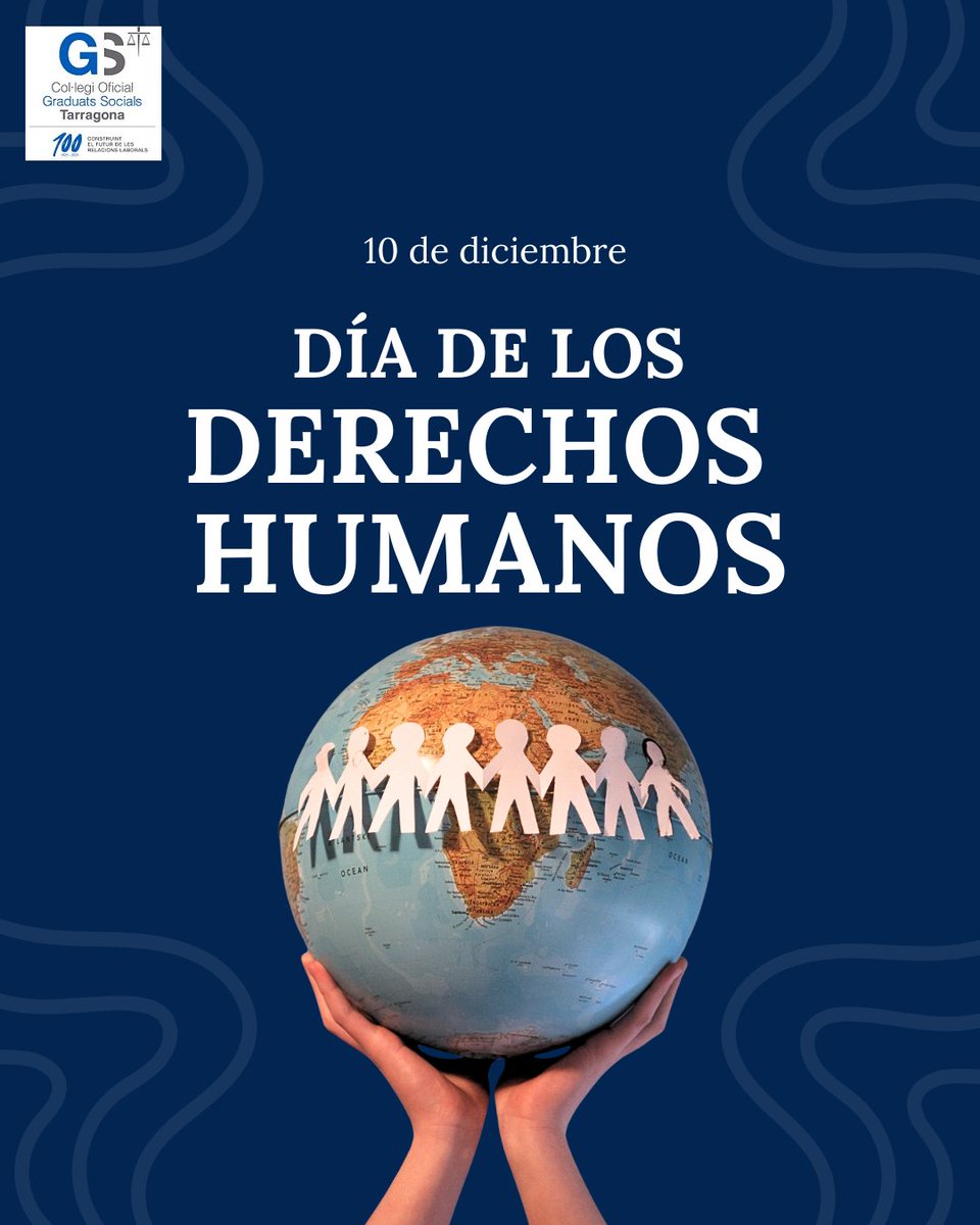 GraduatsS's tweet image. Hoy, #10DeDiciembre, celebramos el #DíaDeLosDerechosHumanos.

Los Graduados Sociales reafirmamos nuestro compromiso con la defensa de los derechos laborales y sociales y con una sociedad más justa e igualitaria.

#Graduadosocial #JusticiaSocial