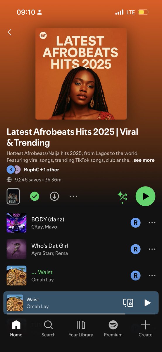<a href="/thedebuthub/">THE DEBUT HUB</a> 9K saves🎉

Join us today and stay updated with Latest Afrobeats Hits!

open.spotify.com/playlist/0r36Y…