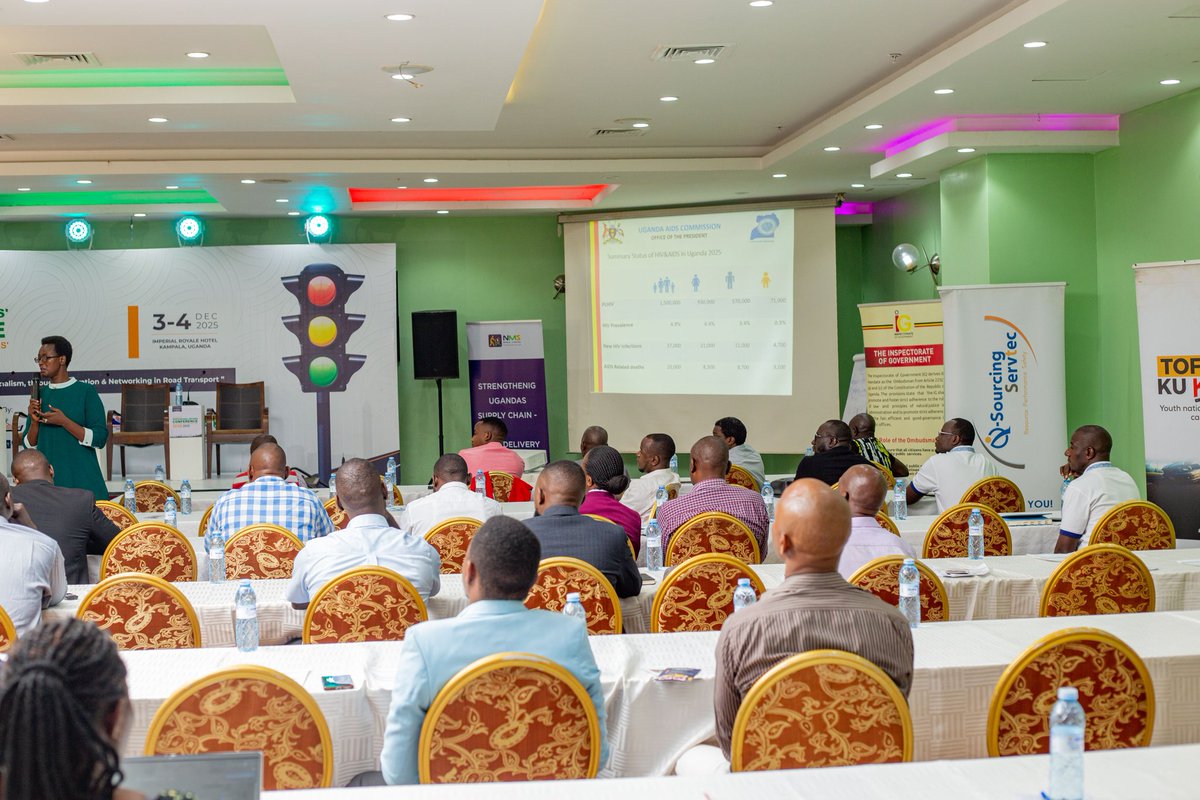 ServicesWqs's tweet photo. Q-Sourcing Servtec at the 4th Annual Professional Drivers & Road Transport Awards 2025!
We presented on Driver Wellness & Livelihood, discussing driver-focused HR, safety, and productivity. When drivers thrive, the value chain moves stronger.
#DriverWellness #TransportUganda https://t.co/8x22sB2Ol4