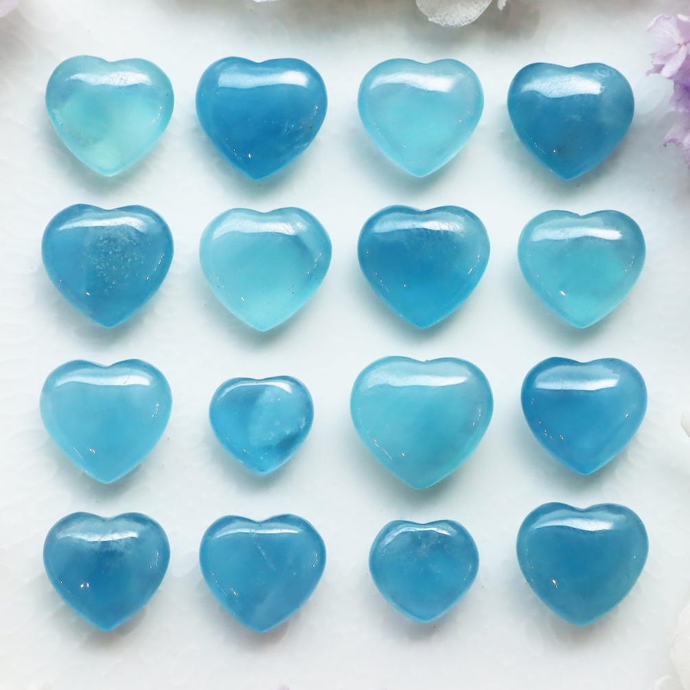 ハート型のアクアマリン🩵🩵🩵