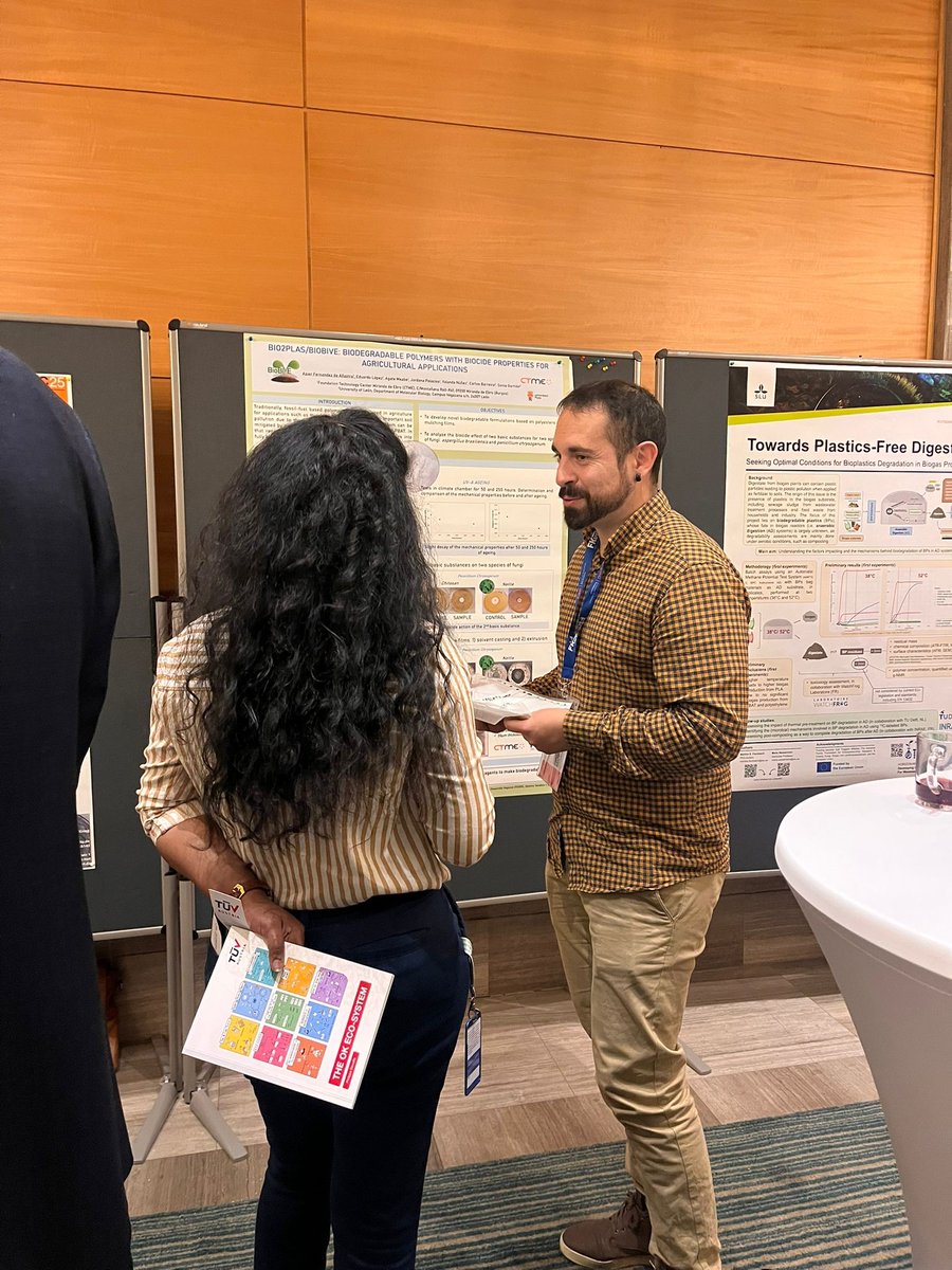 BiobiveProject's tweet photo. Asier Fernandez de Añastro attended the European Bioplastics Conference, taking place on December 2–3, where he presented the poster “Biodegradable polymers with biocide properties for agricultural applications.”
Berlin, Germany
From December 2 to 3, 2025 https://t.co/q1HZdUD4pT