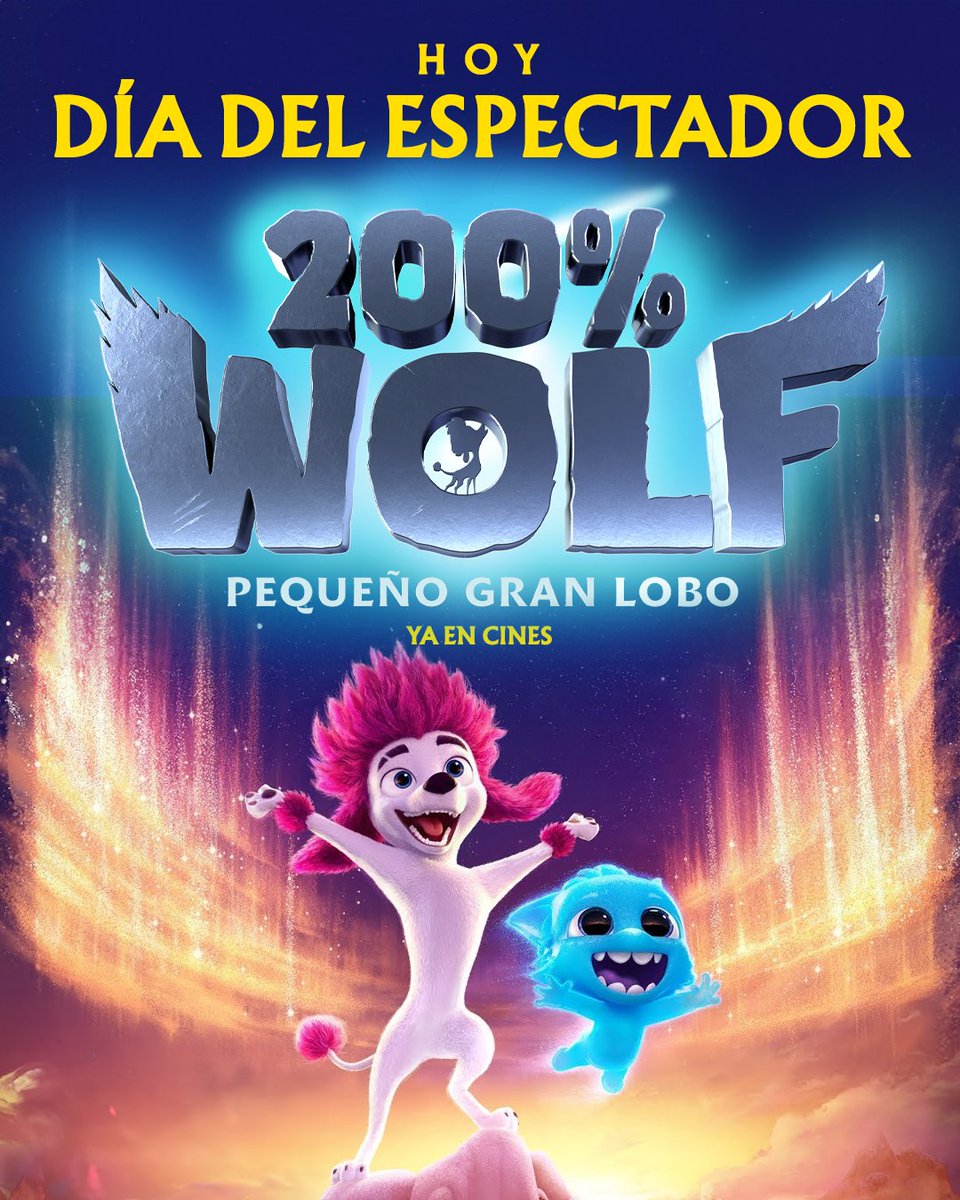 🎬¡Hoy es el Día del Espectador y Freddy te espera ya en los cines!
🐺 Vive la magia, la risa y la aventura en la gran pantalla de "200% Wolf, pequeño gran lobo!" junto a toda la familia.
#200WolfPequeñoGranLobo #CineFamiliar #CinedeAnimación #PelículaInfantil #EstrenoCine
