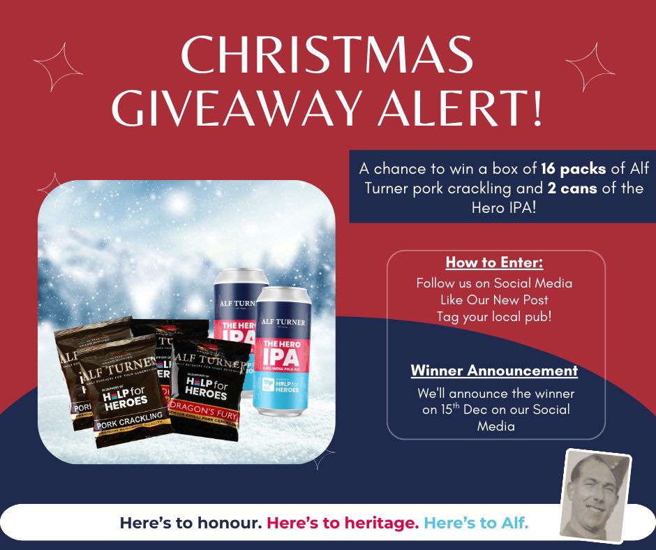 You still have time to enter our Christmas #Giveaway to win this Hero Hamper of our IPA and piggy treats .
Simply follow us, like this post and tag your local pub !!
Get entering now #Winitwednesday 
Over 18s only !