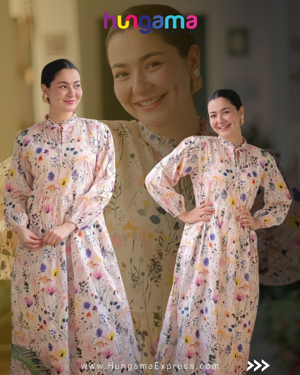 HungamaExpress's tweet image. Soft colours, loud happiness. Hania Aamir lighting up every frame.

#HaniaAamir #BrightVibes #SmileMagic #FeelGoodMoment #StyleMood  #Hungamaexpress