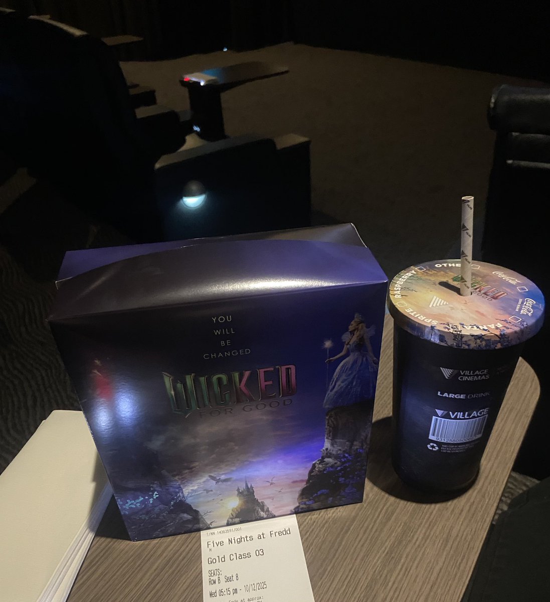 Seated for Five Nights at Freddy’s 2 🍿 #fnaf2