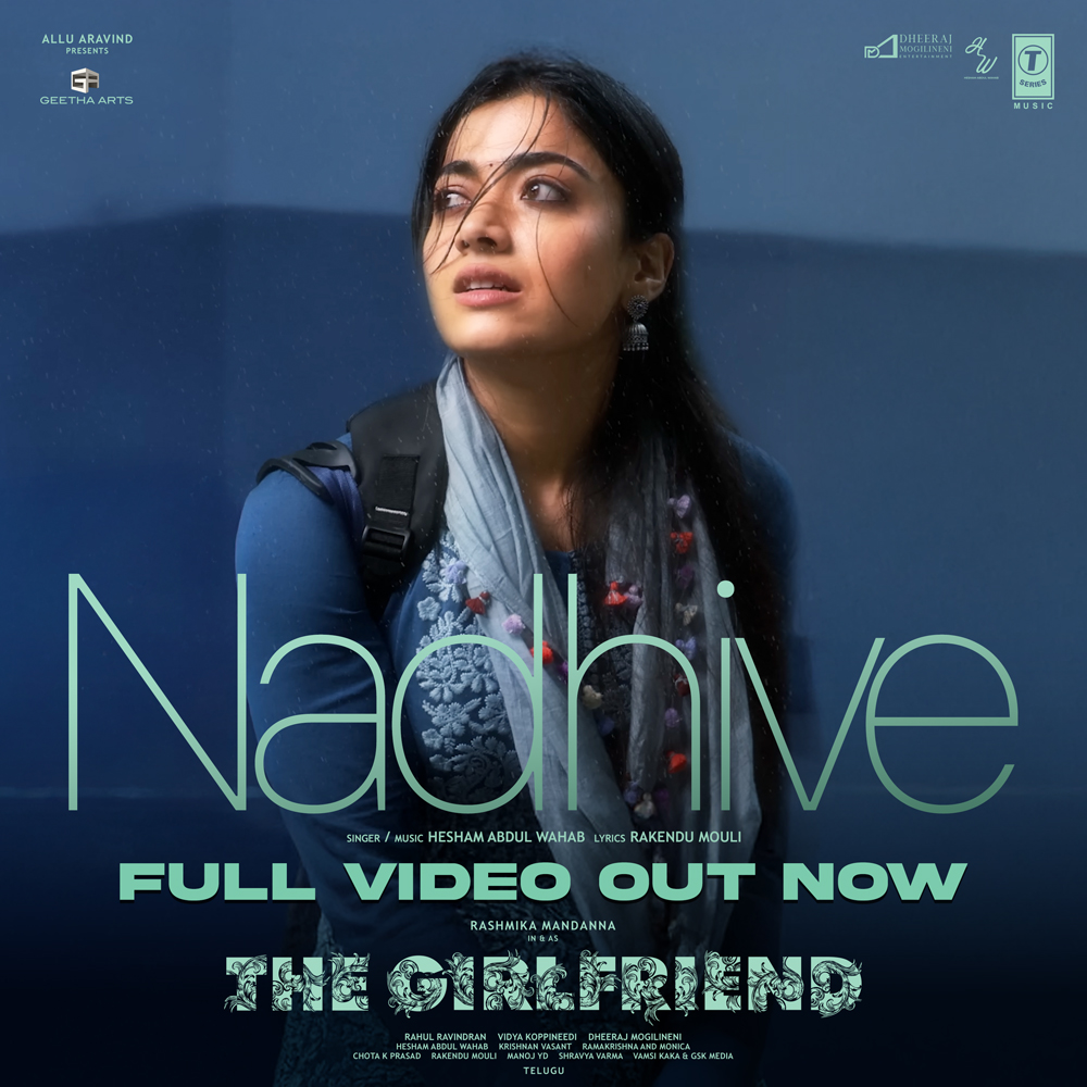 tseriessouth's tweet photo. Some songs find you exactly when your heart needs them…

Watch the Full Video Now!
▶️ https://t.co/YUEw4IHMED

#Nadhive #HuiRe #Nadhiye #Swarave #Nilave

A @HeshamAWMusic musical delight ✨

@iamRashmika @Dheekshiths @23_rahulr @GeethaArts #AlluAravind #VidyaKoppineedi https://t.co/i9o2UJUjtJ