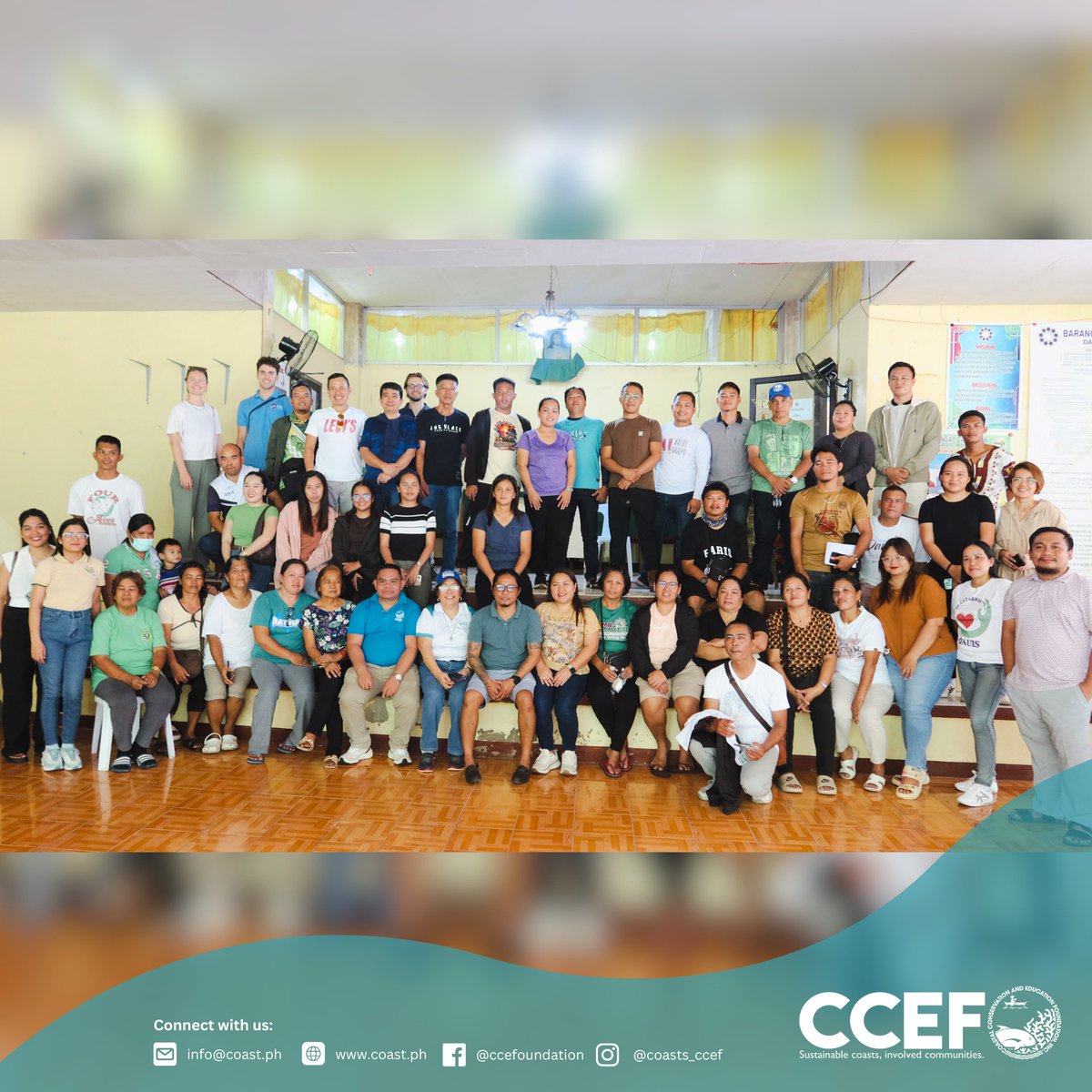 CCEF_PH's tweet image. November 18–19, 2025 | Dauis, Bohol — In partnership with BPEMO, CCEF, together with Mrs. Evelyn T. Deguit, successfully conducted the PCRA Training for Coastal Resource Management (CRM) Officers across all 30 coastal municipalities in Bohol.

Read more: coast.ph/uncategorized/…